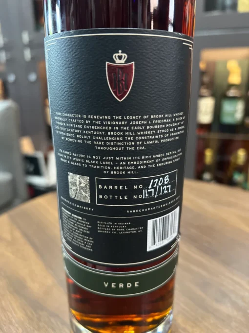 Brook Hill 11 Year Private Barrel Rye 'Verde' 1708 - 129.5pf - Image 2