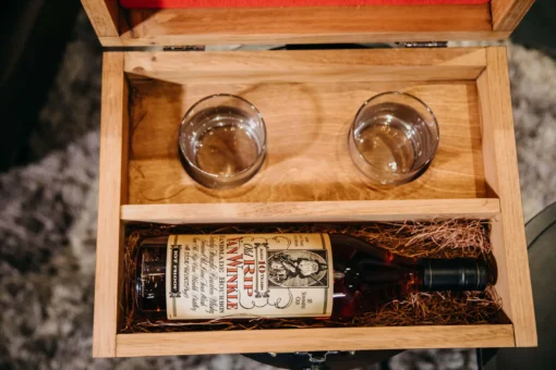 "Best Pappy Ever" Old Rip Van Winkle 10 Year Bourbon Handcrafted Gift Box - Image 4