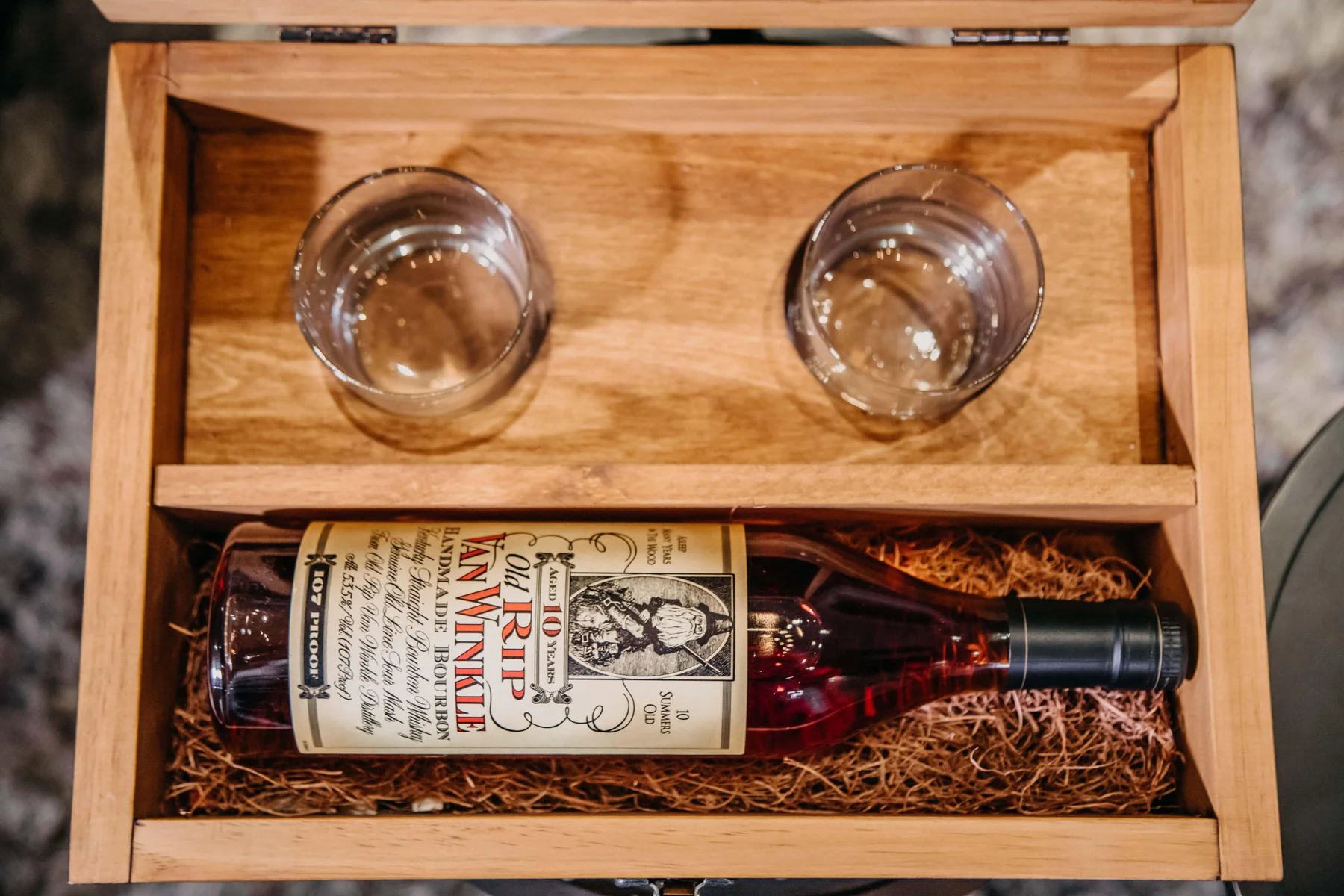 "Boss Lady" Old Rip Van Winkle 10 Year Bourbon Handcrafted Gift Box - Image 2