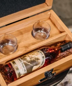 "World's Best Mom" Pappy Van Winkle 15 Year Bourbon Handcrafted Mother's Day Birthday Gift Box