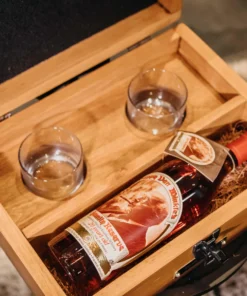 "World's Best Mom" Pappy Van Winkle 20 Year Bourbon Handcrafted Mother's Day Birthday Gift Box