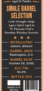 La Manplesa Anejo Single Barrel Agave Spirit