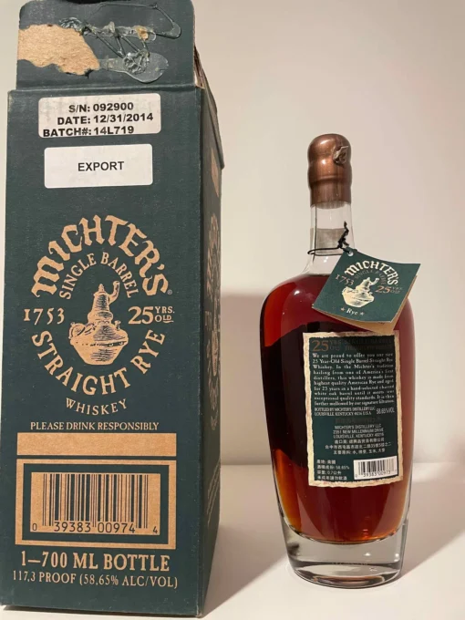 Michter's 25 year Rye - 700ml 2014 Single Barrel